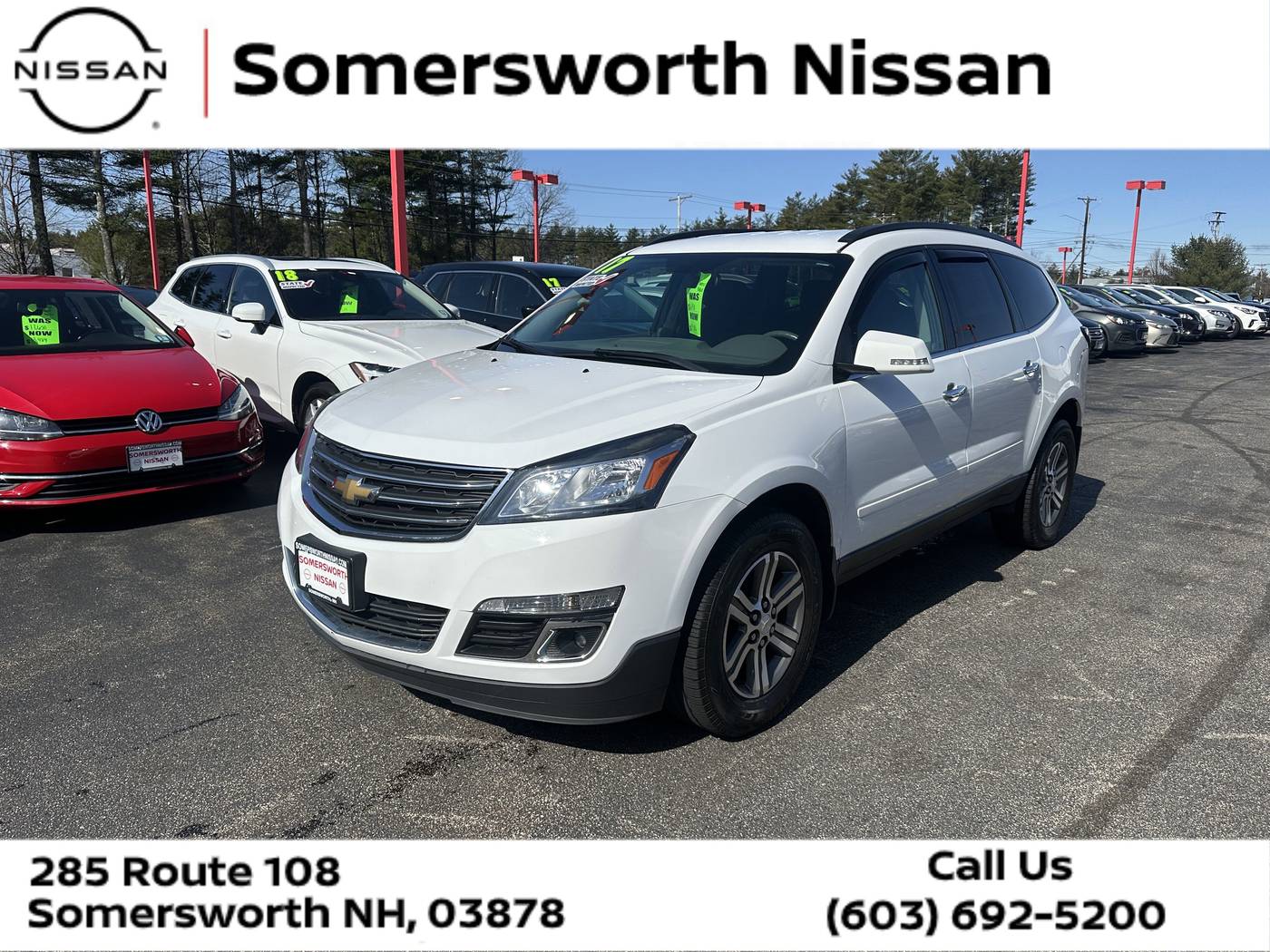 2017 Chevrolet Traverse LT — SUV — 78,393 mi — Somersworth, NH