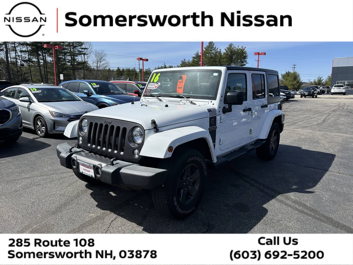 2016 Jeep Wrangler Freedom — SUV — 65,704 mi — Somersworth, NH