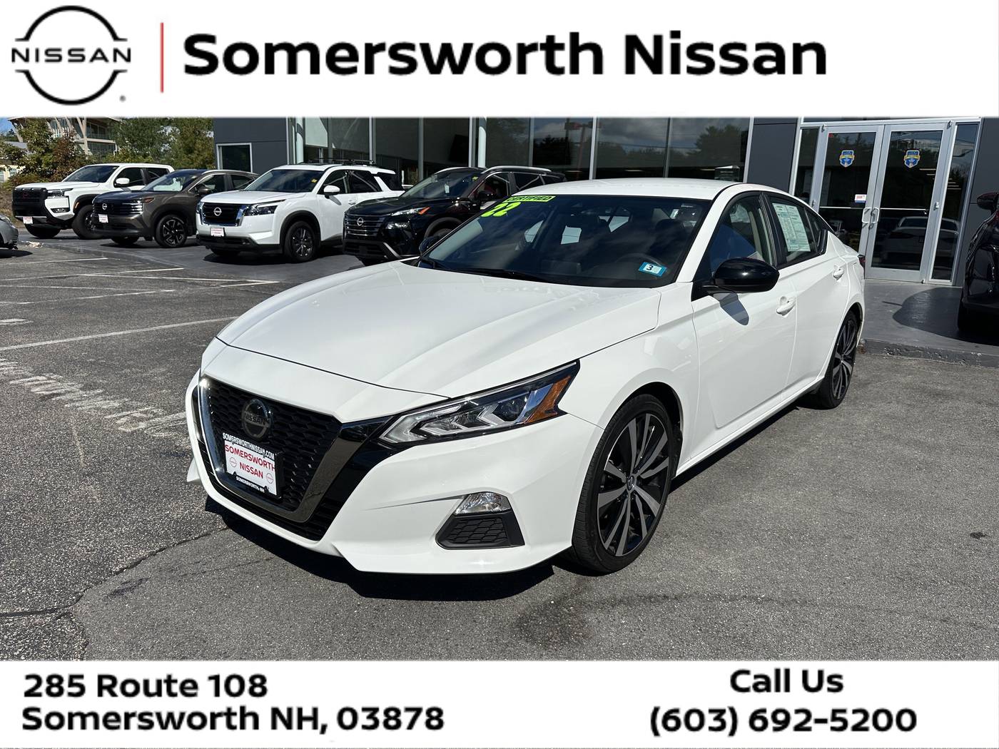 2022 Nissan Altima SR — Sedan — 32,461 mi — Somersworth, NH