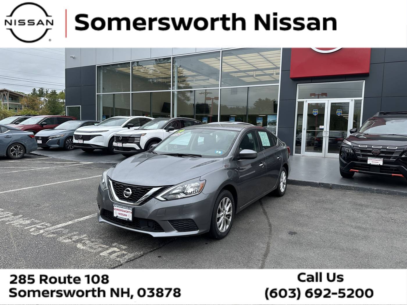 2019 Nissan Sentra SV — Sedan — 83,290 mi — Somersworth, NH