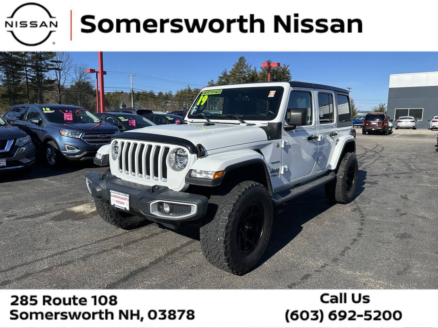 2019 Jeep Wrangler Sahara — SUV — 58,428 mi — Somersworth, NH