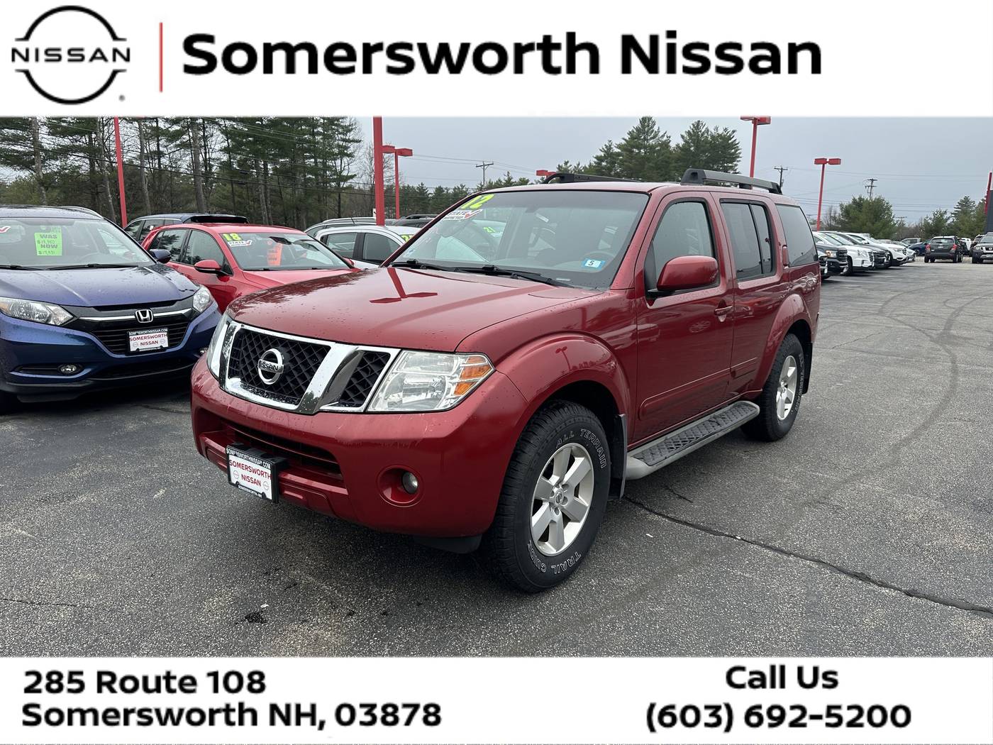 2012 Nissan Pathfinder SV — SUV — 120,811 mi — Somersworth, NH