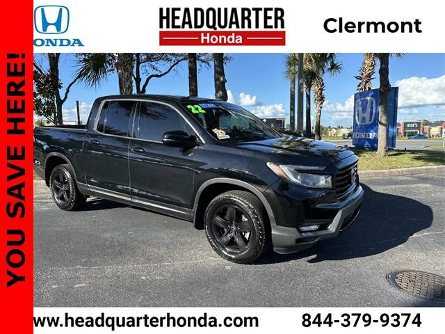 2022 Honda Ridgeline Black Edition — Pickup Truck — 56,802 mi — Clermont, FL
