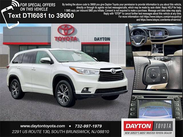 2016 Toyota Highlander XLE — SUV — 138,059 mi — Dayton, NJ