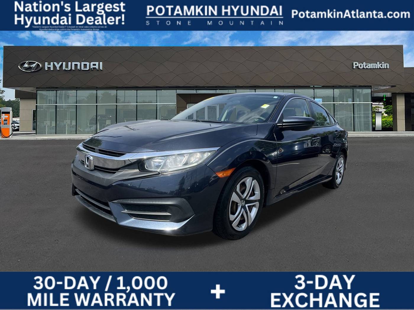 2017 Honda Civic LX — Sedan — 66,785 mi — Lilburn, GA