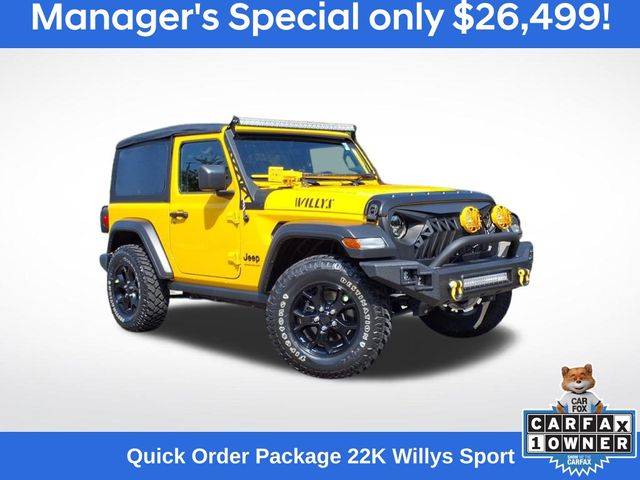 2021 Jeep Wrangler Willys Sport — SUV — 12,931 mi — Apex, NC