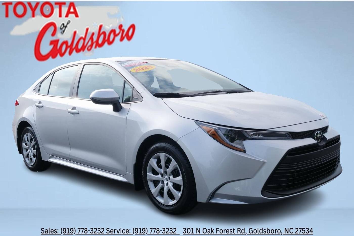 2025 Toyota Corolla LE — Sedan — 7,225 mi — Goldsboro, NC