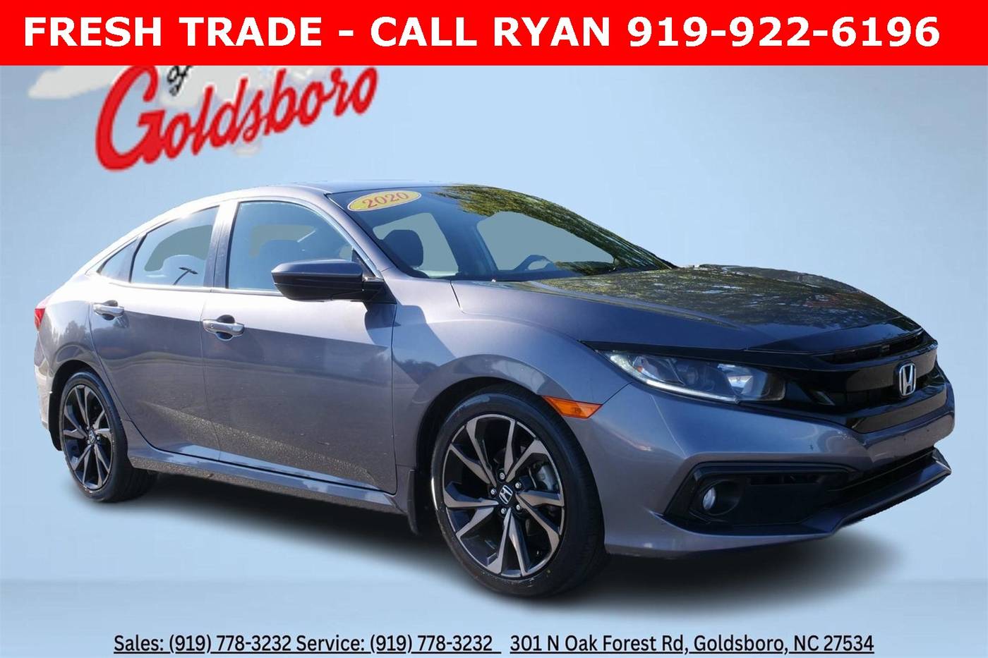 2020 Honda Civic Sport — Sedan — 95,654 mi — Goldsboro, NC