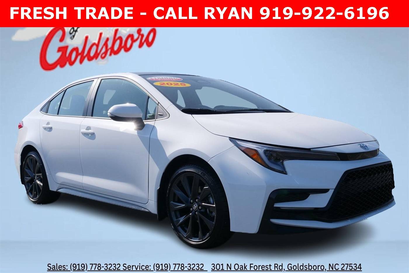 2025 Toyota Corolla SE — Sedan — 3,432 mi — Goldsboro, NC