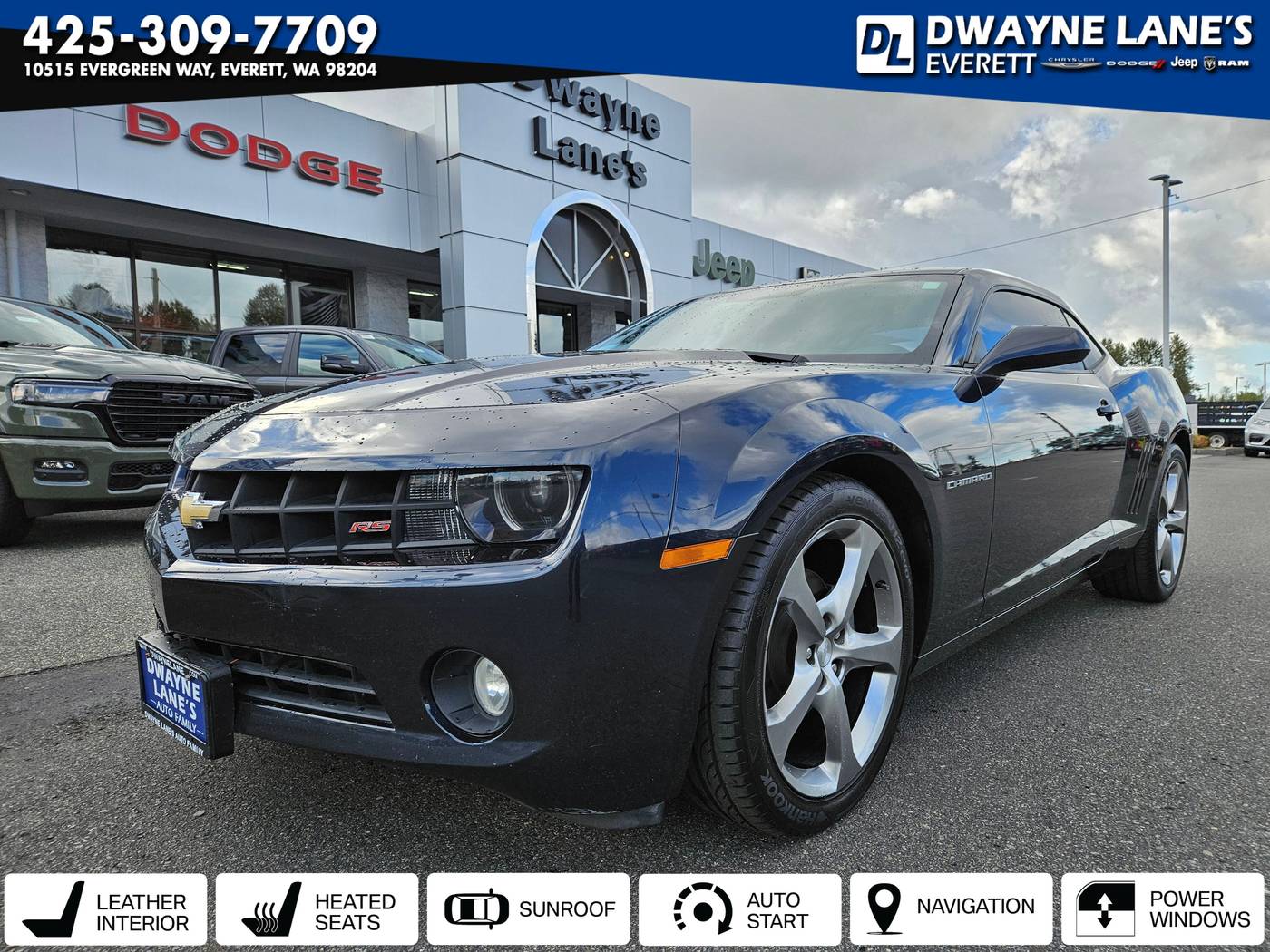 2013 Chevrolet Camaro 2LT — Coupe — 80,478 mi — Everett, WA