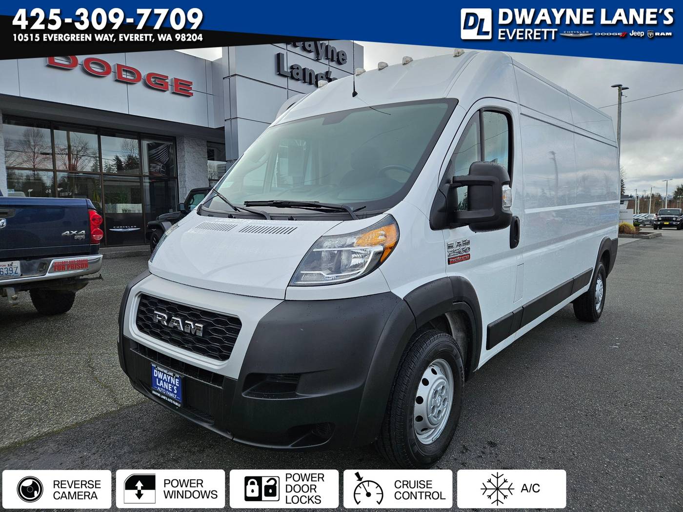 2021 Ram ProMaster Cargo Van 2500 — Cargo Van — 36,582 mi — Everett, WA