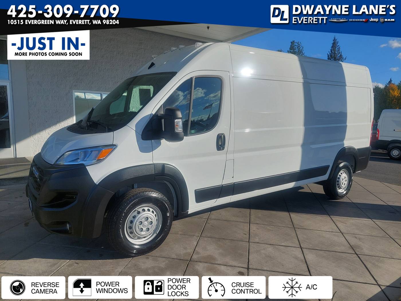2025 Ram ProMaster Cargo Van Tradesman 2500 — Cargo Van — 20 mi — Everett, WA