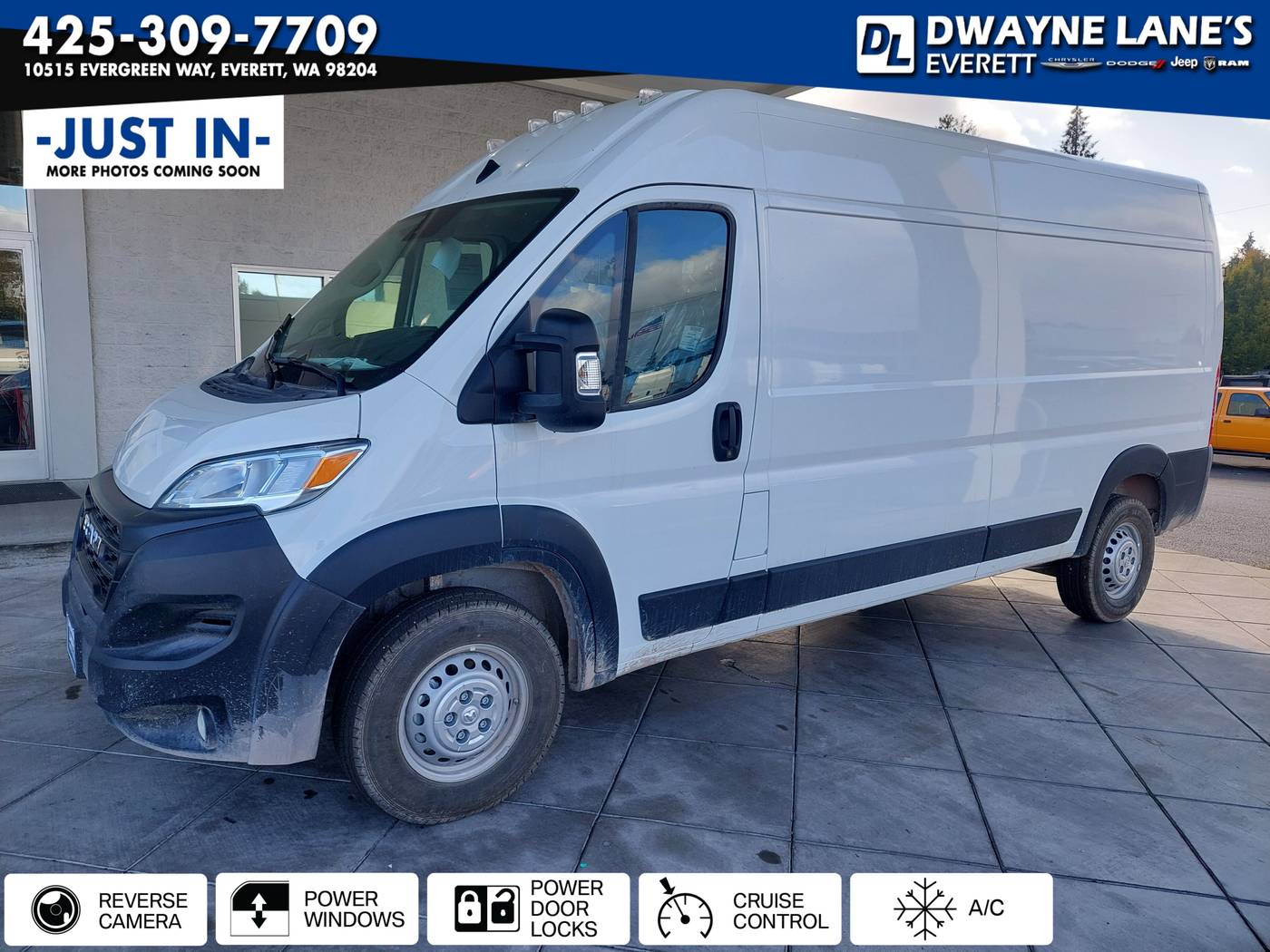 2025 Ram ProMaster Cargo Van Tradesman 2500 — Cargo Van — 27 mi — Everett, WA