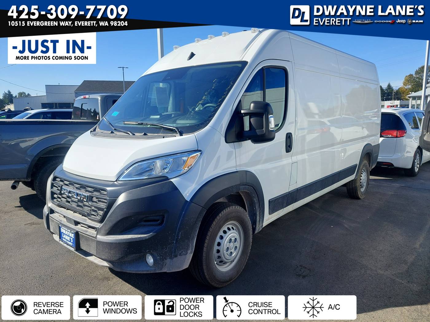 2025 Ram ProMaster Cargo Van Tradesman 2500 — Cargo Van — 19 mi — Everett, WA