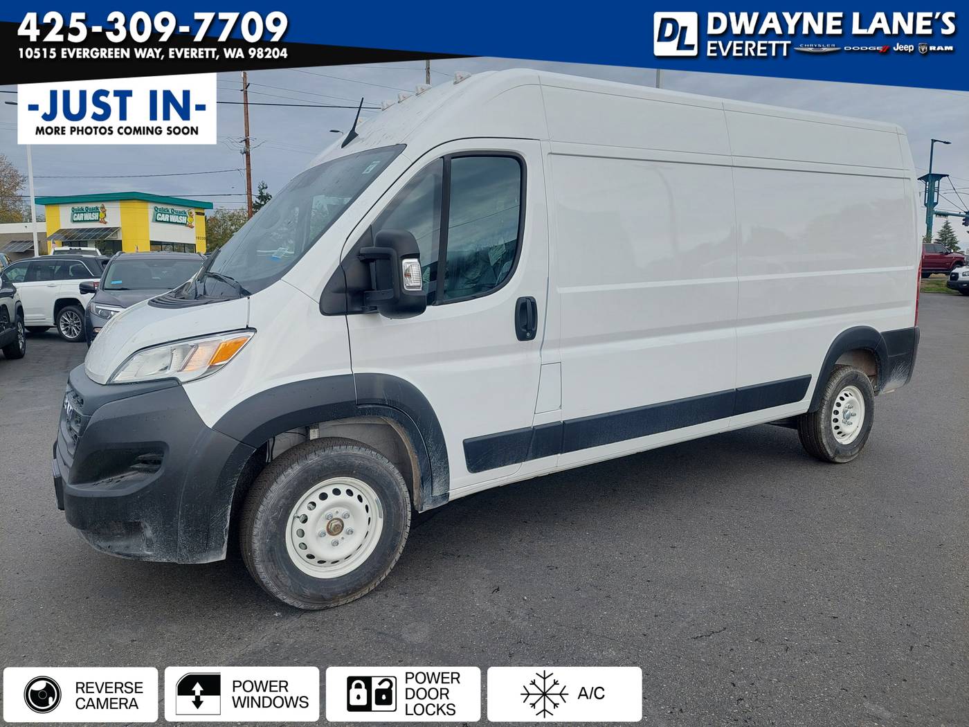 2025 Ram ProMaster Cargo Van Tradesman 2500 — Cargo Van — 14 mi — Everett, WA