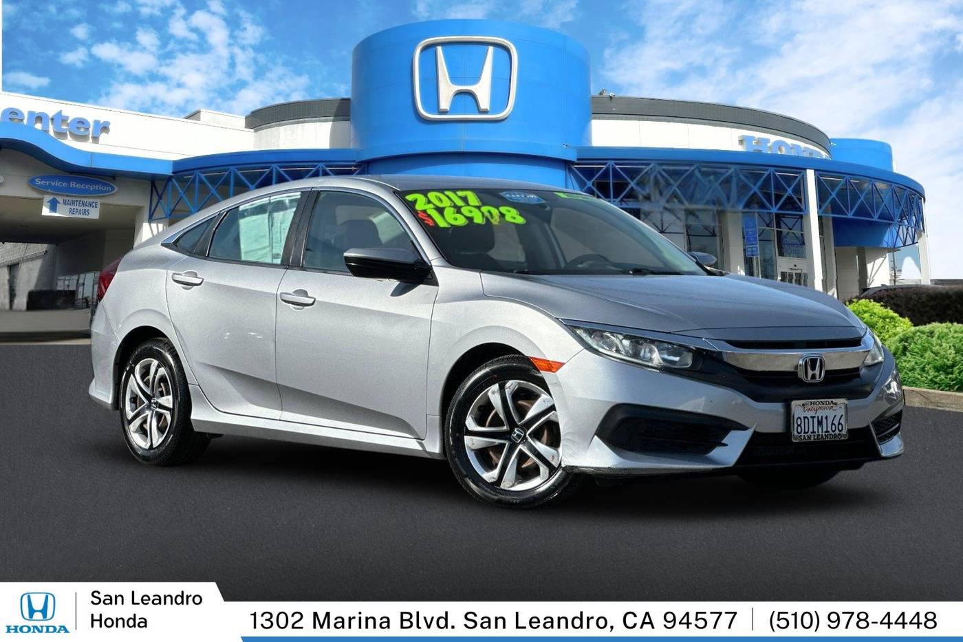 2017 Honda Civic LX — Sedan — 60,720 mi — San Leandro, CA