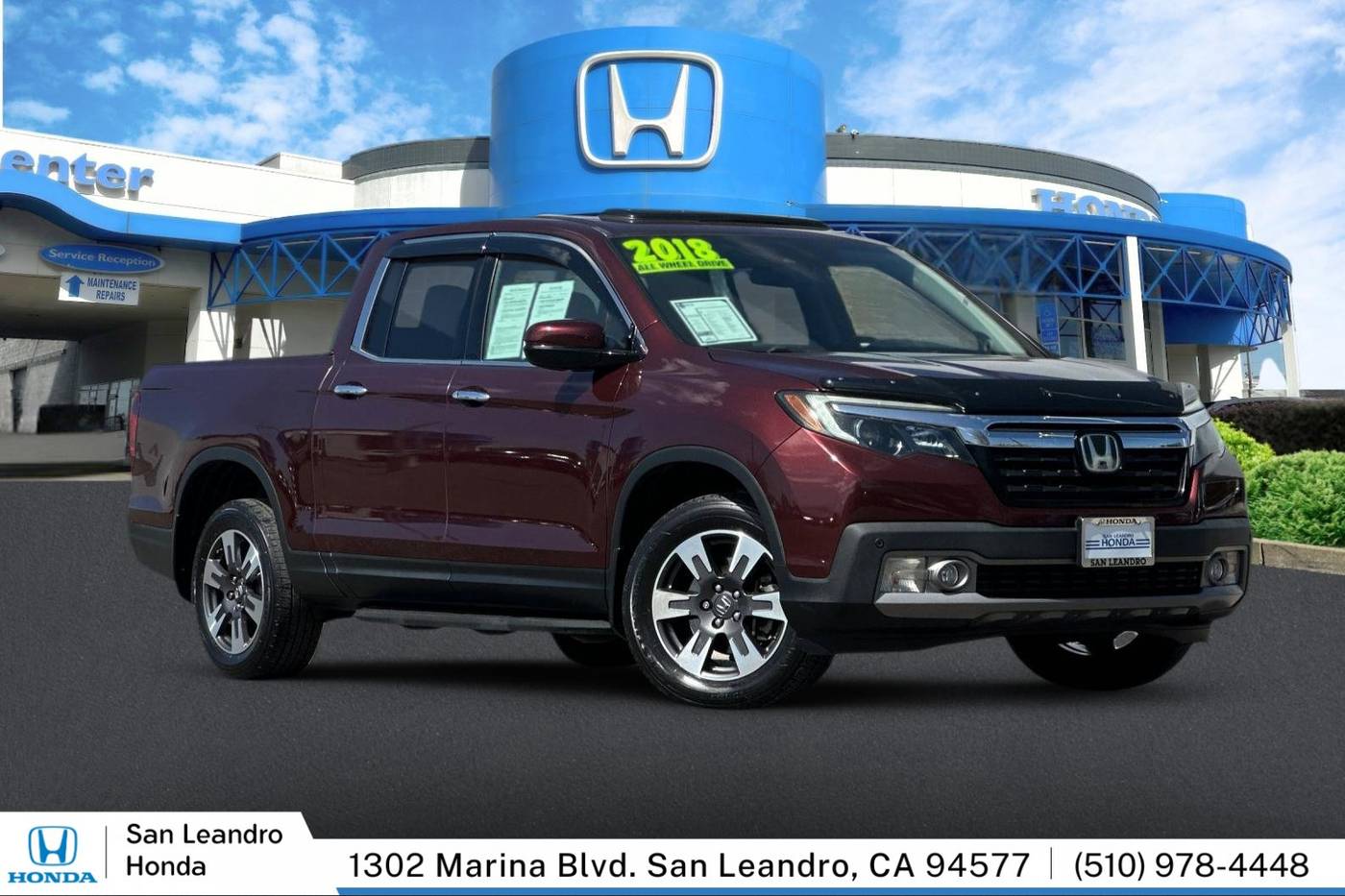 2018 Honda Ridgeline RTL-E — Pickup Truck — 52,483 mi — San Leandro, CA