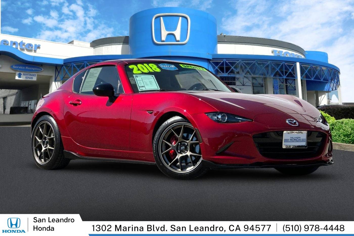 2018 Mazda MX-5 Miata Club — Convertible — 75,523 mi — San Leandro, CA