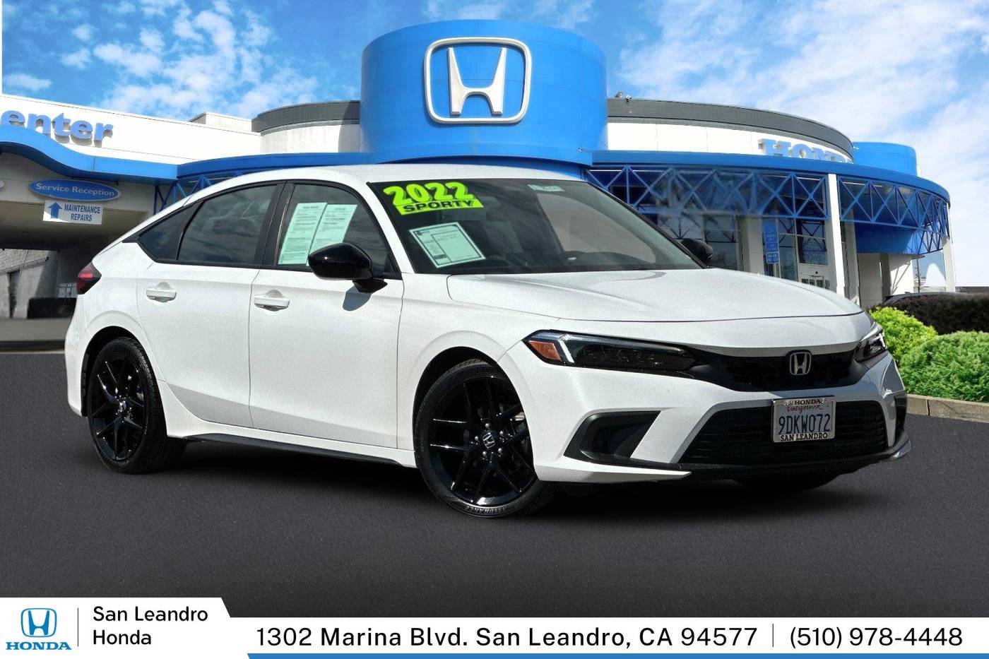 2022 Honda Civic Sport — Hatchback — 18,038 mi — San Leandro, CA
