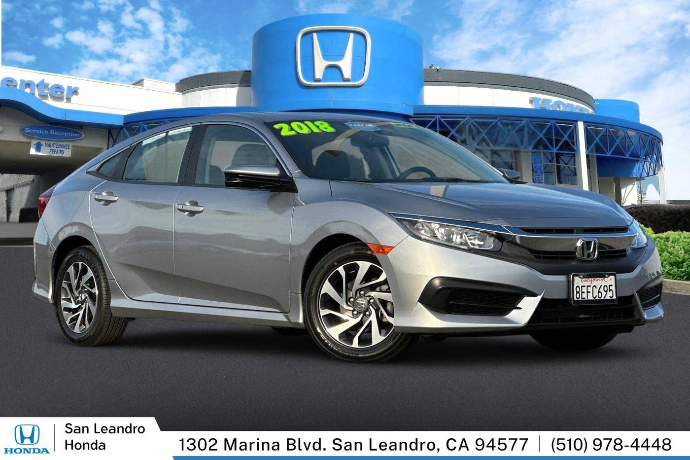 2018 Honda Civic EX — Sedan — 35,801 mi — San Leandro, CA