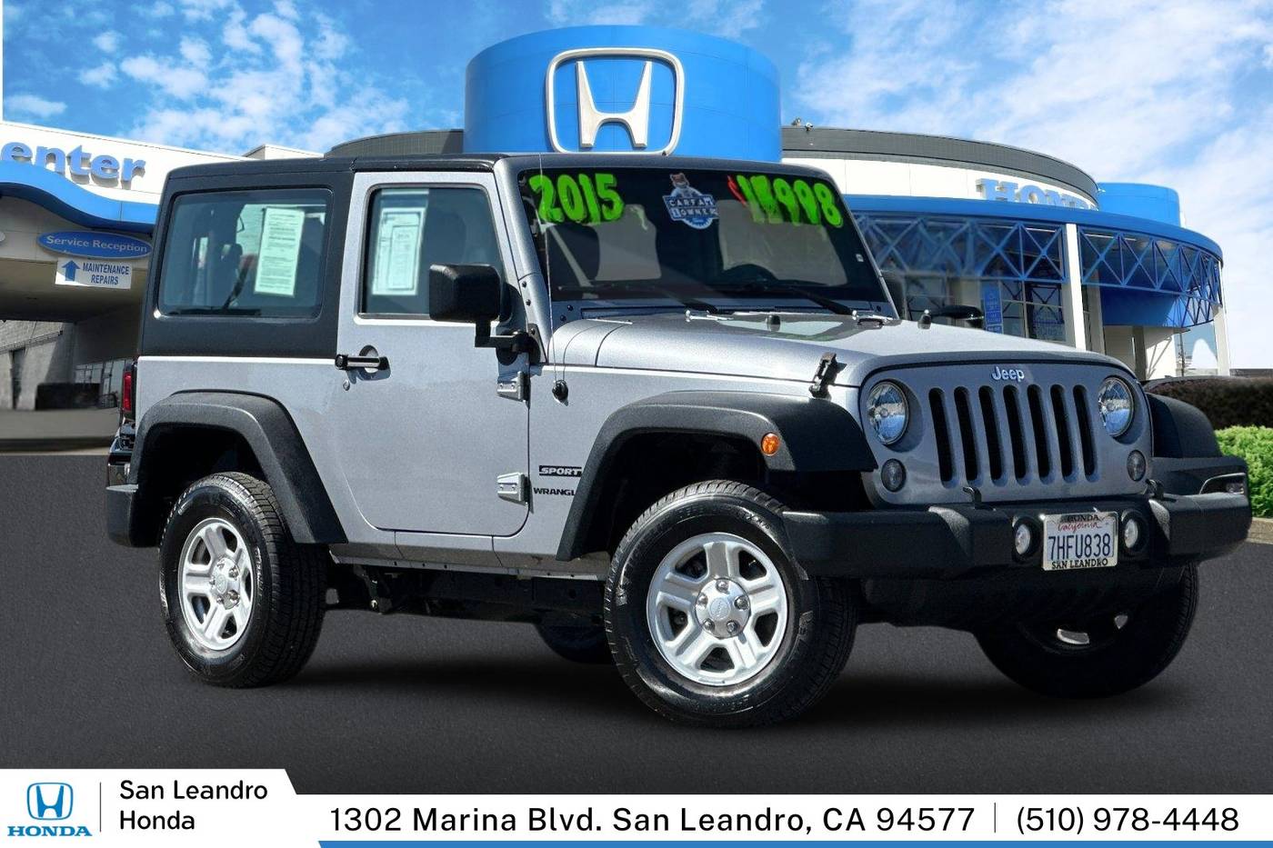 2015 Jeep Wrangler Sport — SUV — 68,952 mi — San Leandro, CA