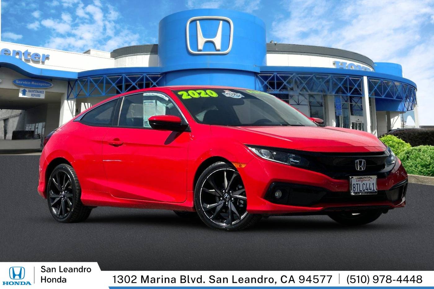 2020 Honda Civic Sport — Coupe — 8,414 mi — San Leandro, CA