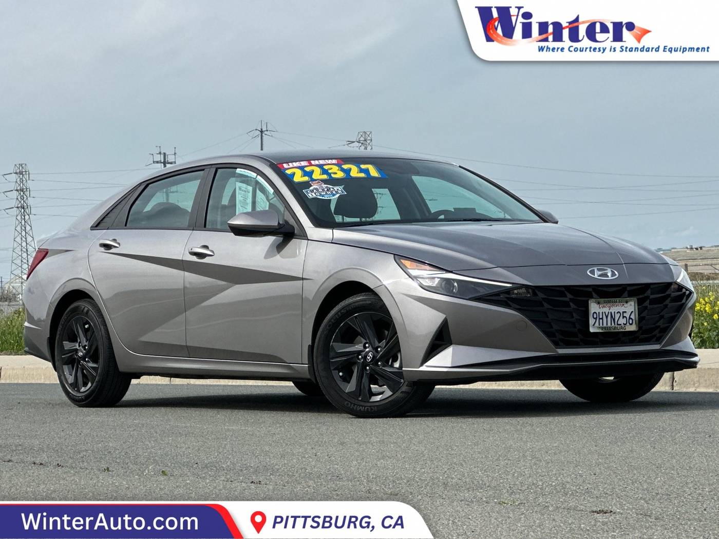 2023 Hyundai Elantra Hybrid Blue — Sedan — 35,267 mi — Pittsburg, CA