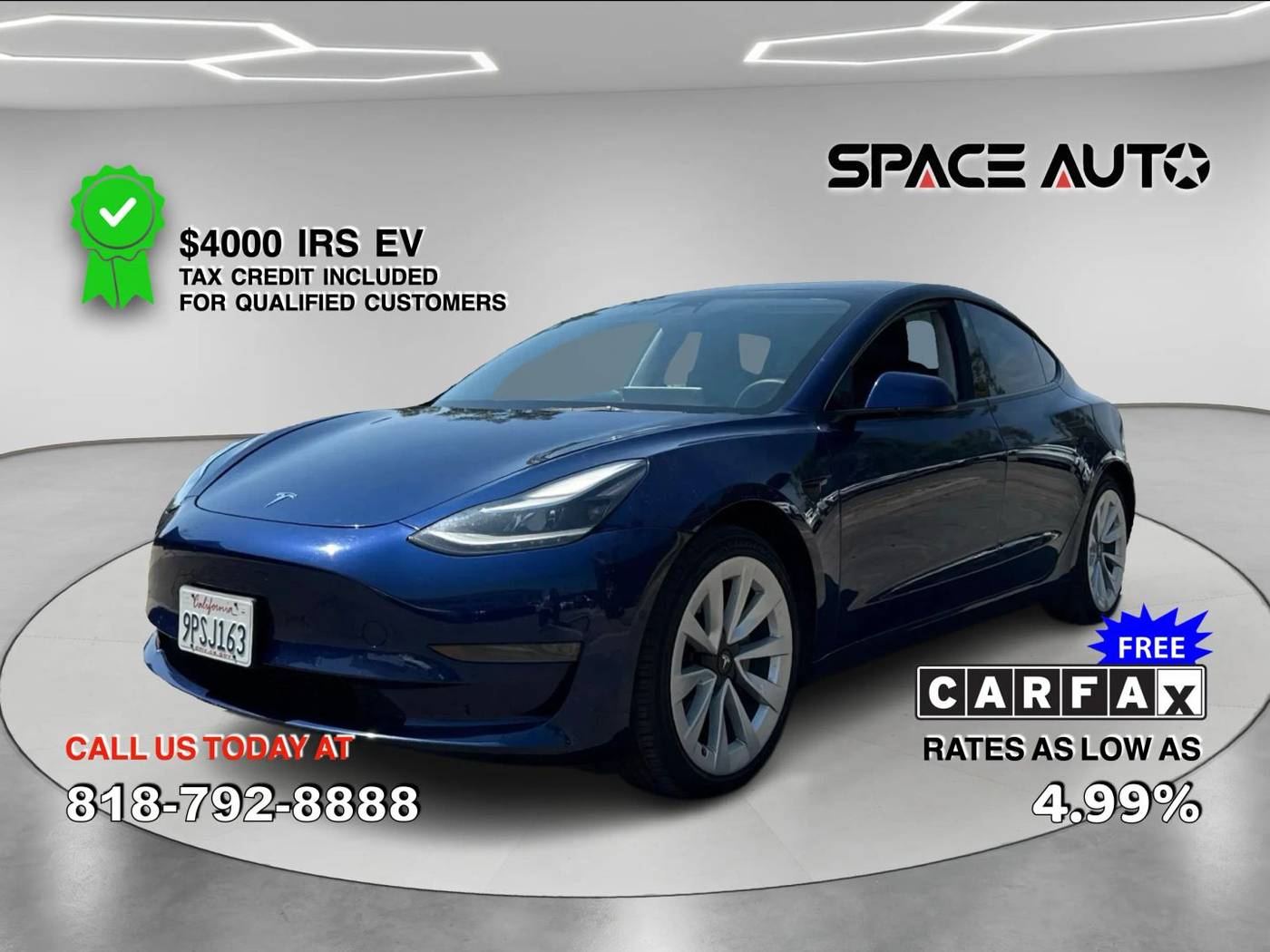 2022 Tesla Model 3 Standard Range Plus — Sedan — 107,542 mi — Azusa, CA