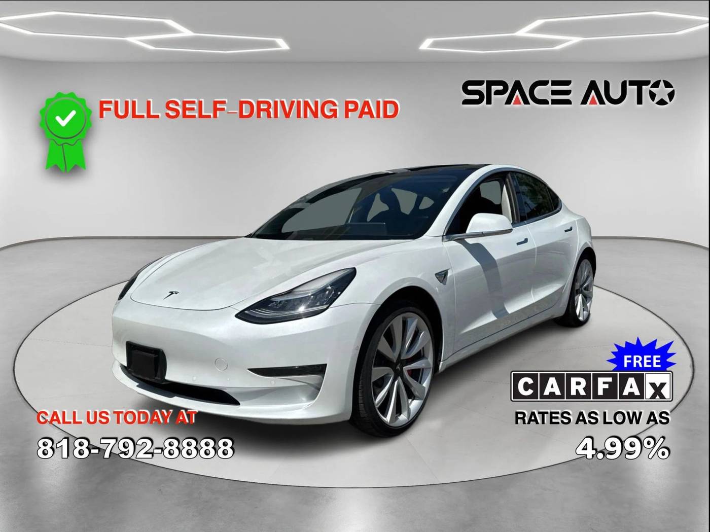 2019 Tesla Model 3 Performance — Sedan — 61,439 mi — Azusa, CA