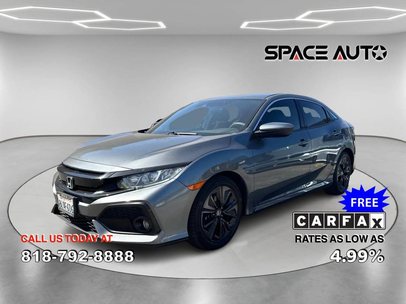 2019 Honda Civic EX — Hatchback — 69,980 mi — Azusa, CA
