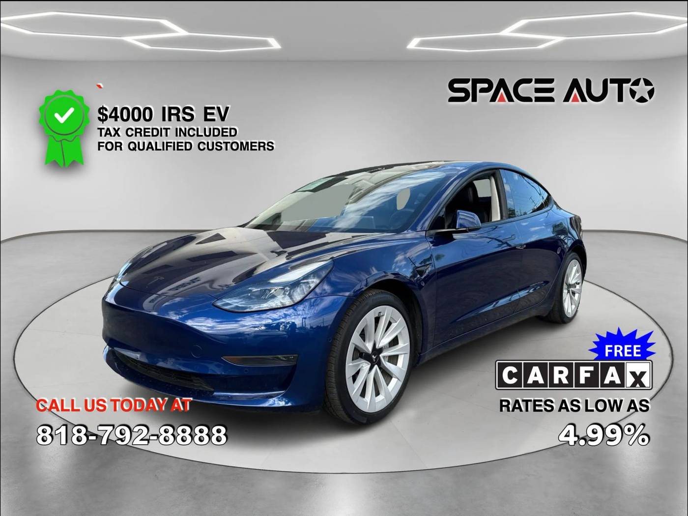 2021 Tesla Model 3 Standard Range Plus — Sedan — 50,802 mi — Azusa, CA