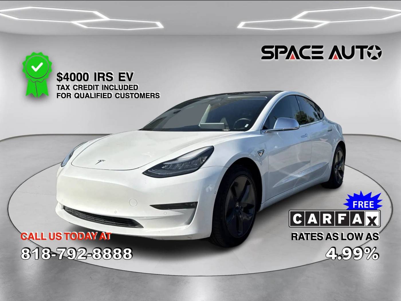 2020 Tesla Model 3 Long Range — Sedan — 121,004 mi — Los Angeles, CA