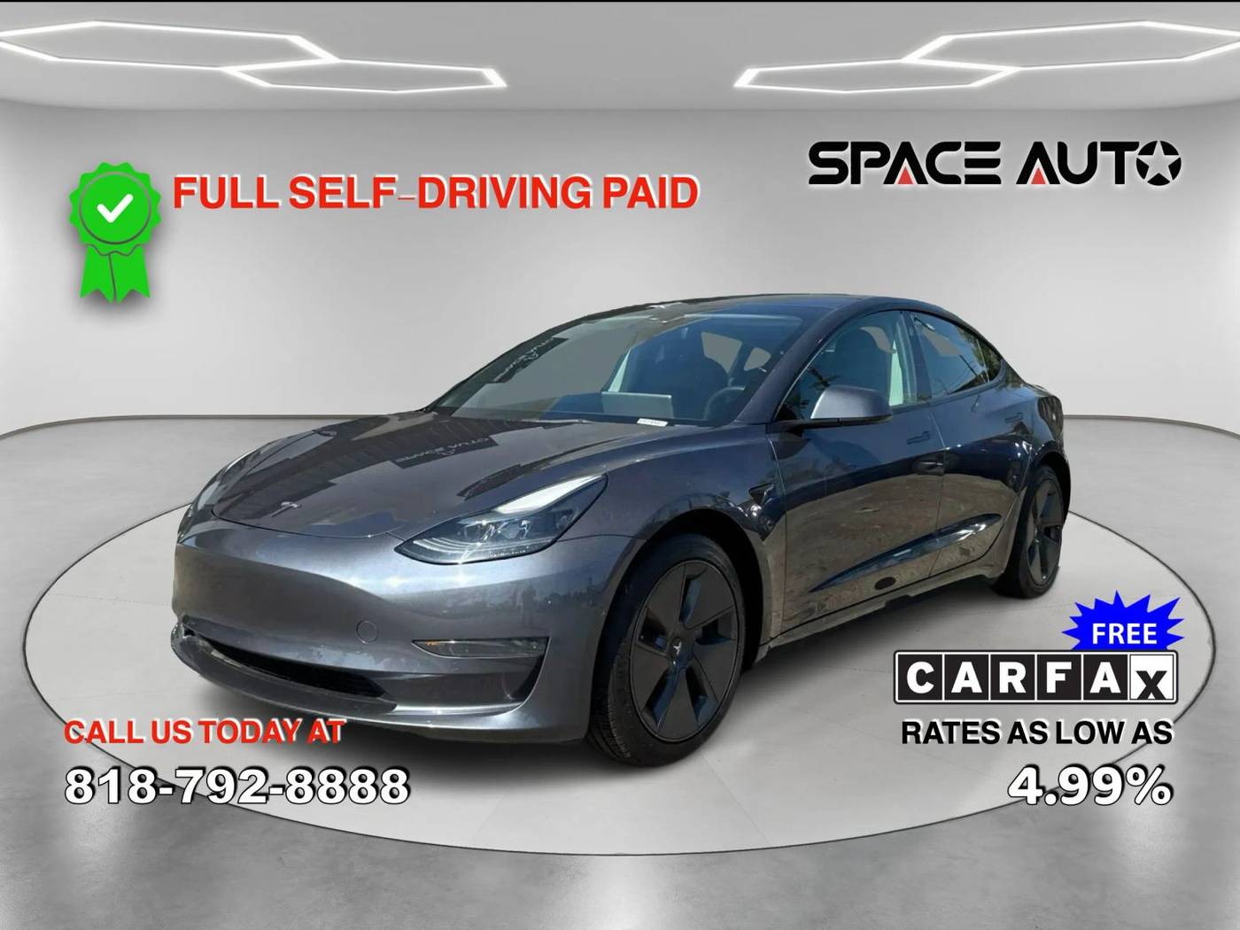 2021 Tesla Model 3 Standard Range Plus — Sedan — 37,742 mi — Azusa, CA