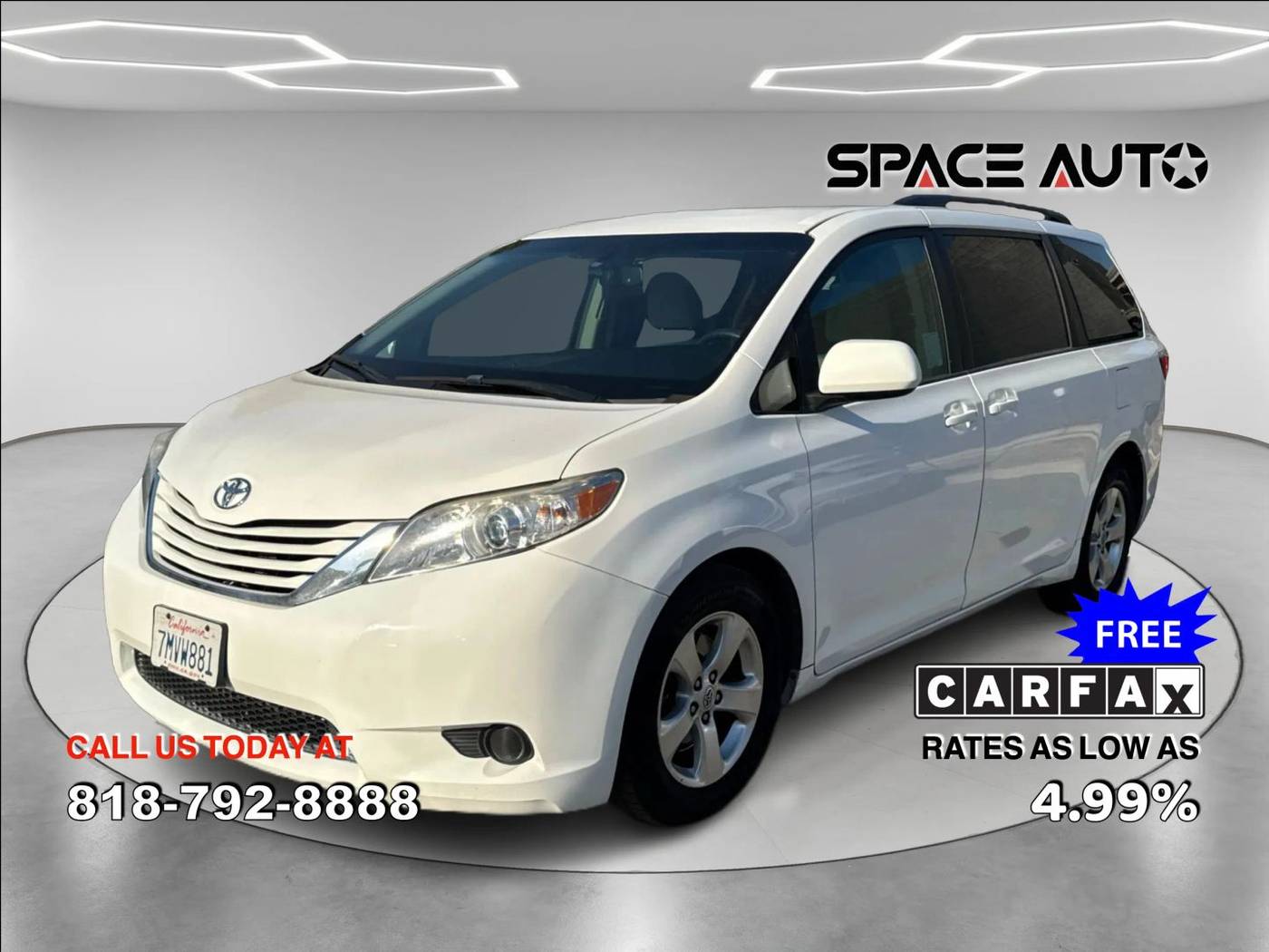 2015 Toyota Sienna LE — Minivan — 108,720 mi — Azusa, CA