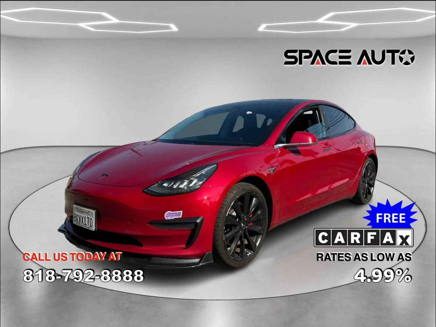 2019 Tesla Model 3 Long Range — Sedan — 87,052 mi — Azusa, CA