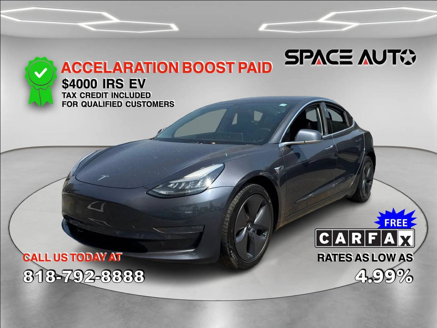 2019 Tesla Model 3 Long Range — Sedan — 94,321 mi — Los Angeles, CA