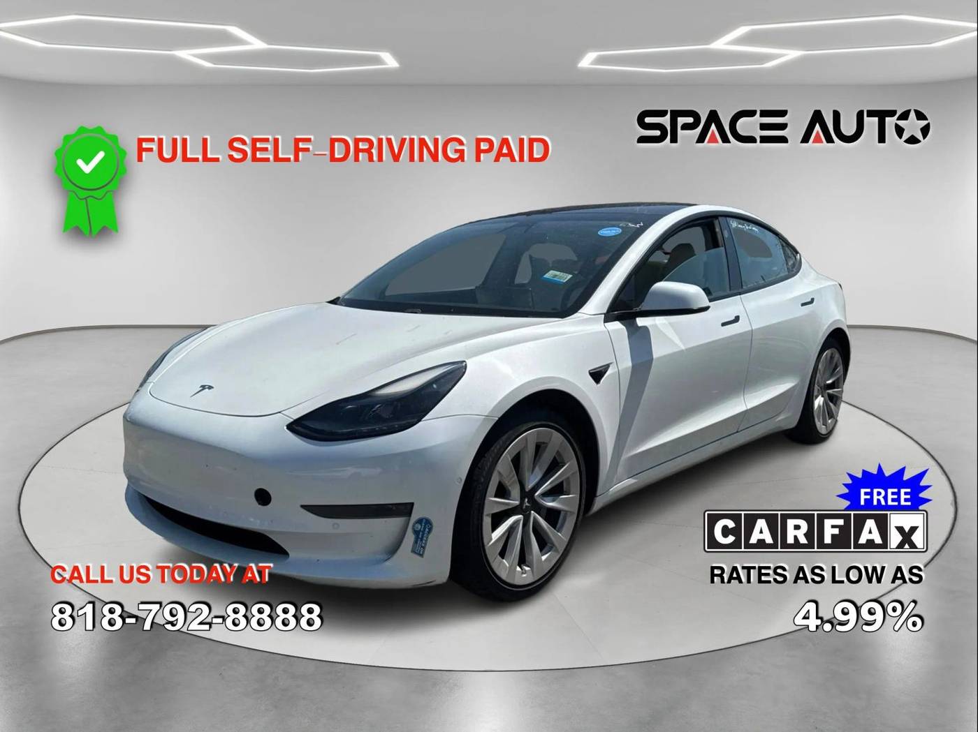 2021 Tesla Model 3 Standard Range Plus — Sedan — 84,430 mi — Azusa, CA