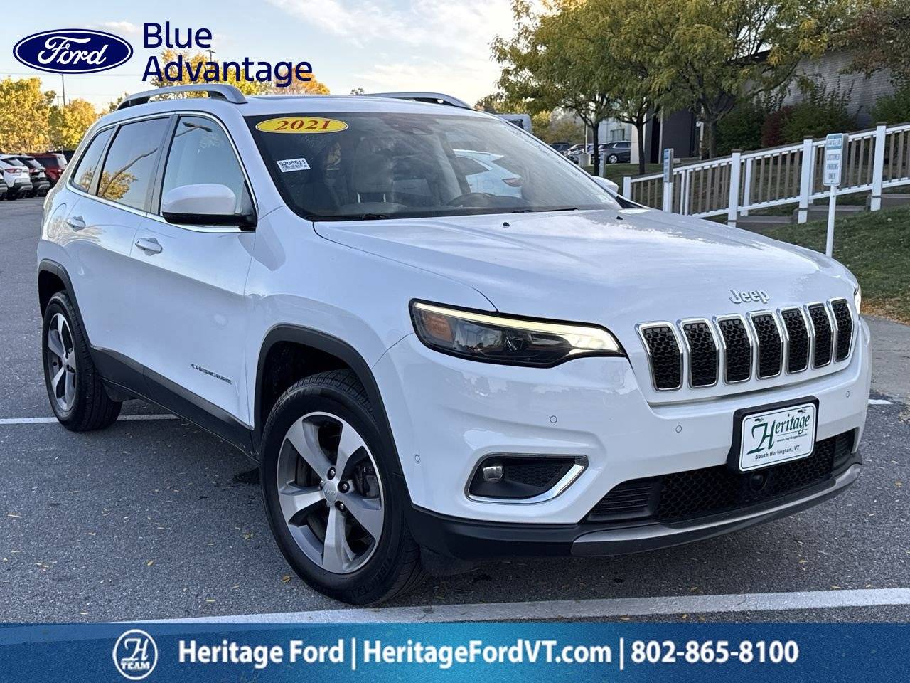 2021 Jeep Cherokee Limited — SUV — 53,802 mi — South Burlington, VT