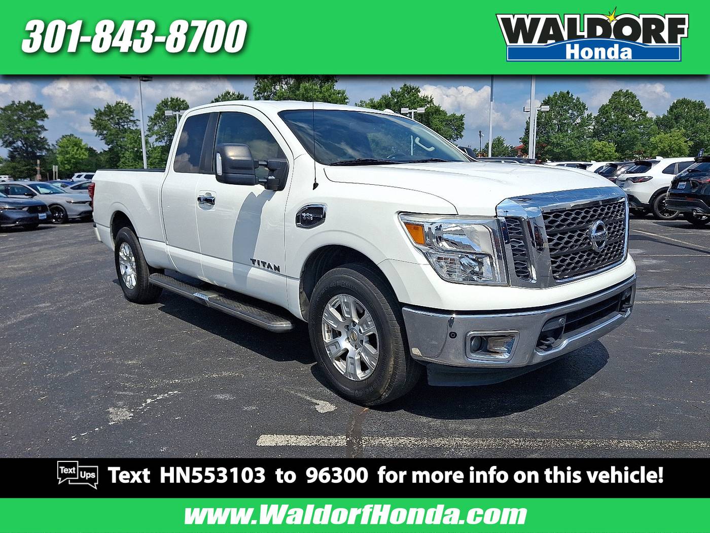 2017 Nissan Titan SV — Pickup Truck — 120,666 mi — Waldorf, MD