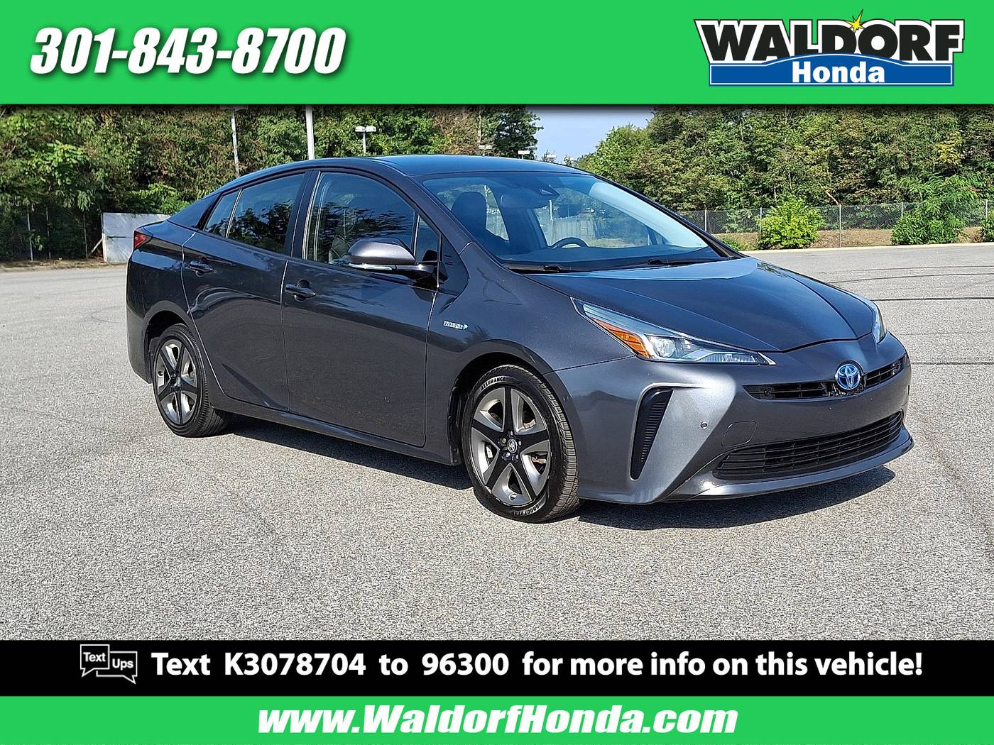 2019 Toyota Prius L Eco — Hatchback — 34,764 mi — Waldorf, MD