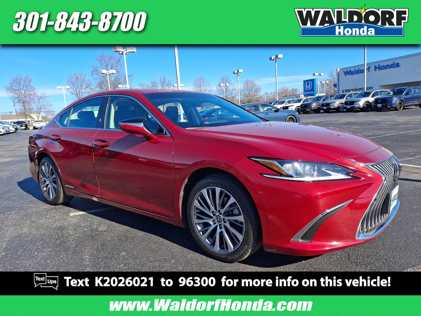 2019 Lexus ES ES 300h — Sedan — 58,960 mi — Waldorf, MD