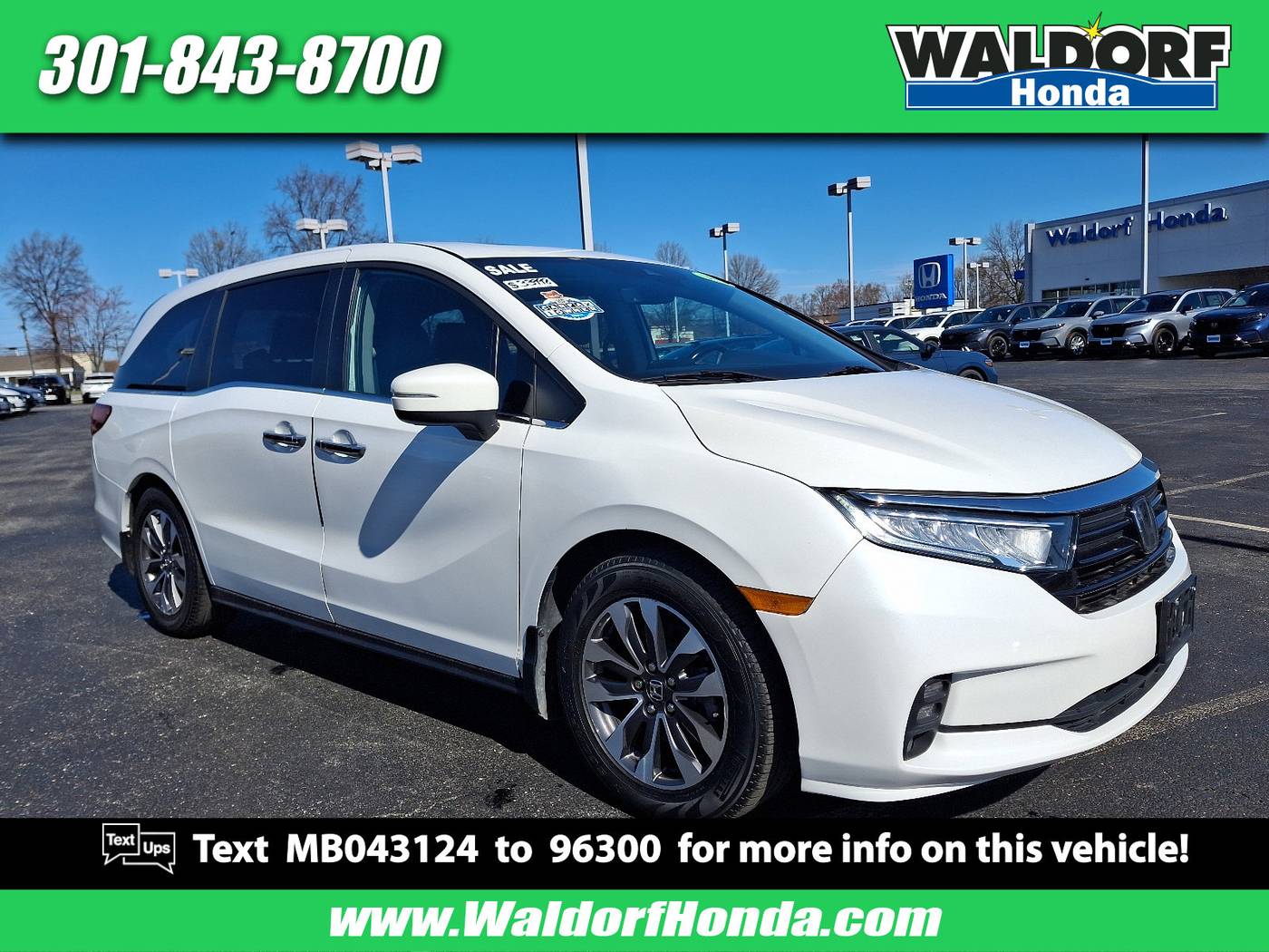 2021 Honda Odyssey EX-L — Minivan — 37,494 mi — Waldorf, MD