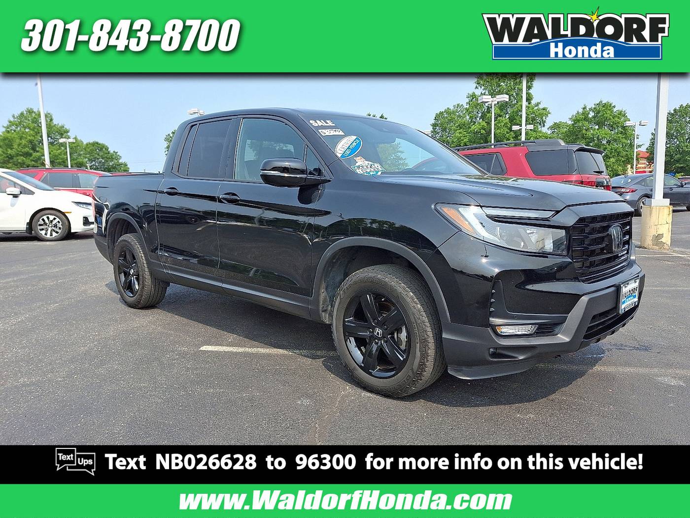 2022 Honda Ridgeline Black Edition — Pickup Truck — 38,361 mi — Waldorf, MD