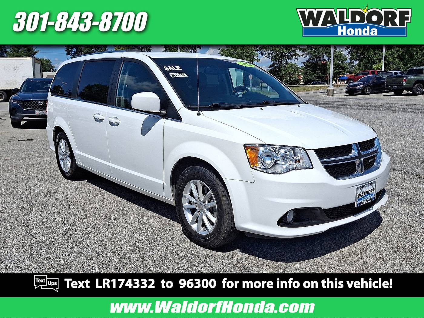 2020 Dodge Grand Caravan SXT — Minivan — 102,005 mi — Waldorf, MD