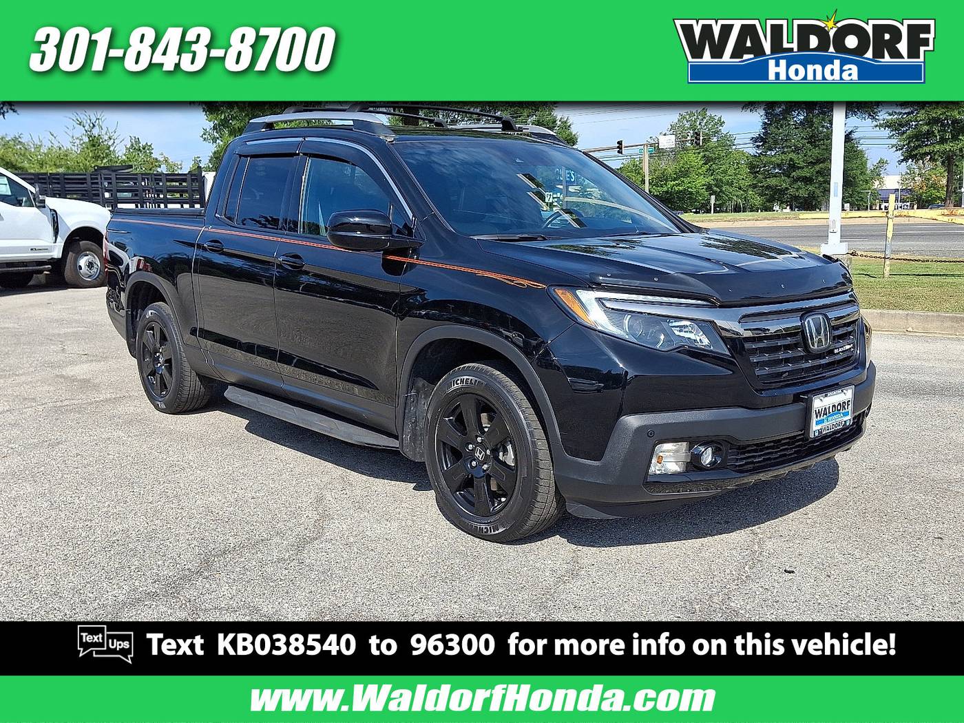 2019 Honda Ridgeline Black Edition — Pickup Truck — 41,738 mi — Waldorf, MD