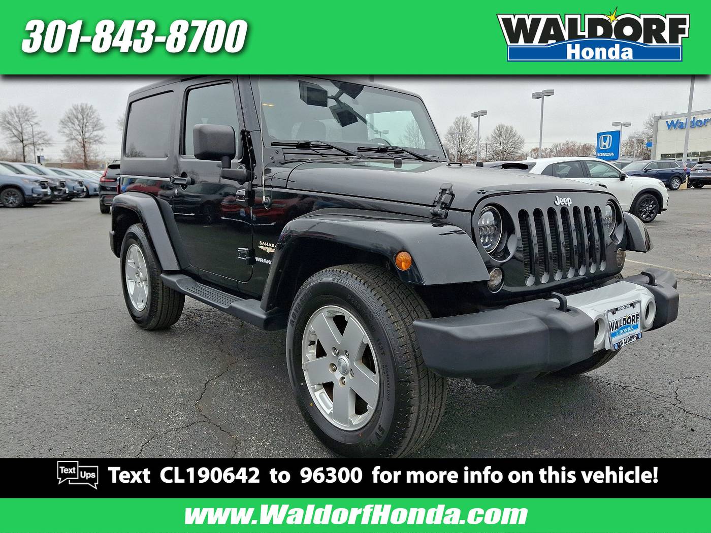 2012 Jeep Wrangler Sahara — SUV — 89,451 mi — Waldorf, MD