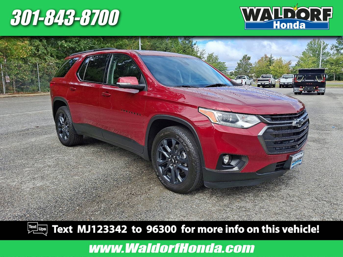 2021 Chevrolet Traverse RS — SUV — 72,273 mi — Waldorf, MD
