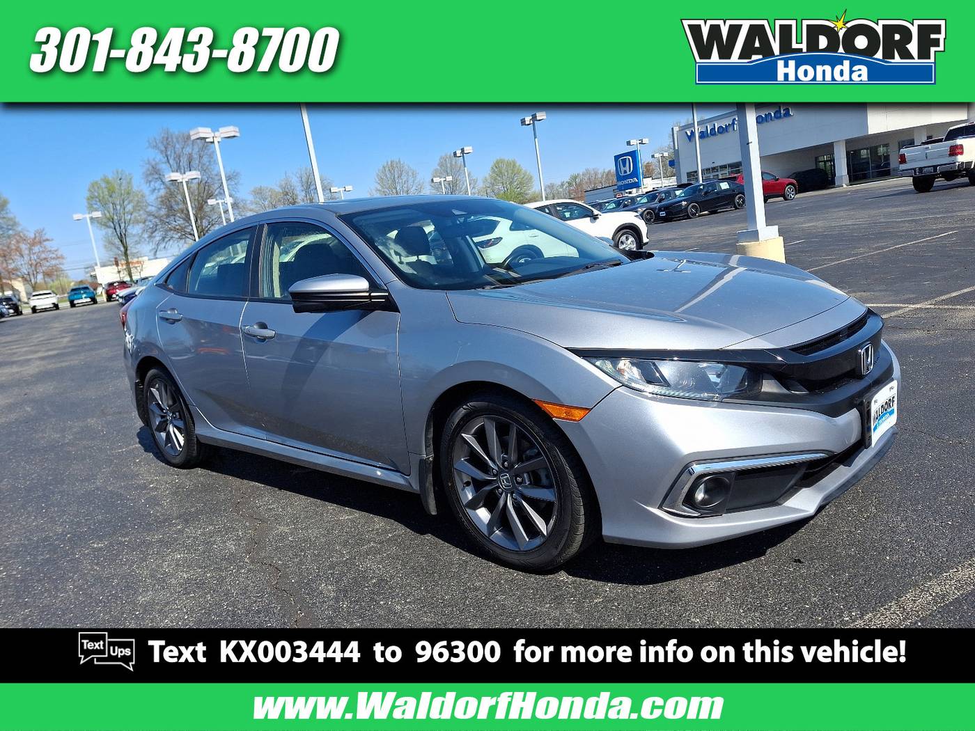 2019 Honda Civic EX — Sedan — 78,166 mi — Waldorf, MD