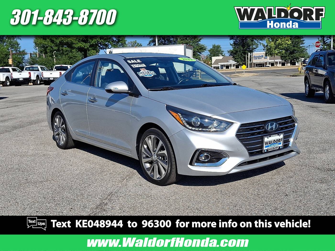 2019 Hyundai Accent Limited — Sedan — 23,774 mi — Waldorf, MD
