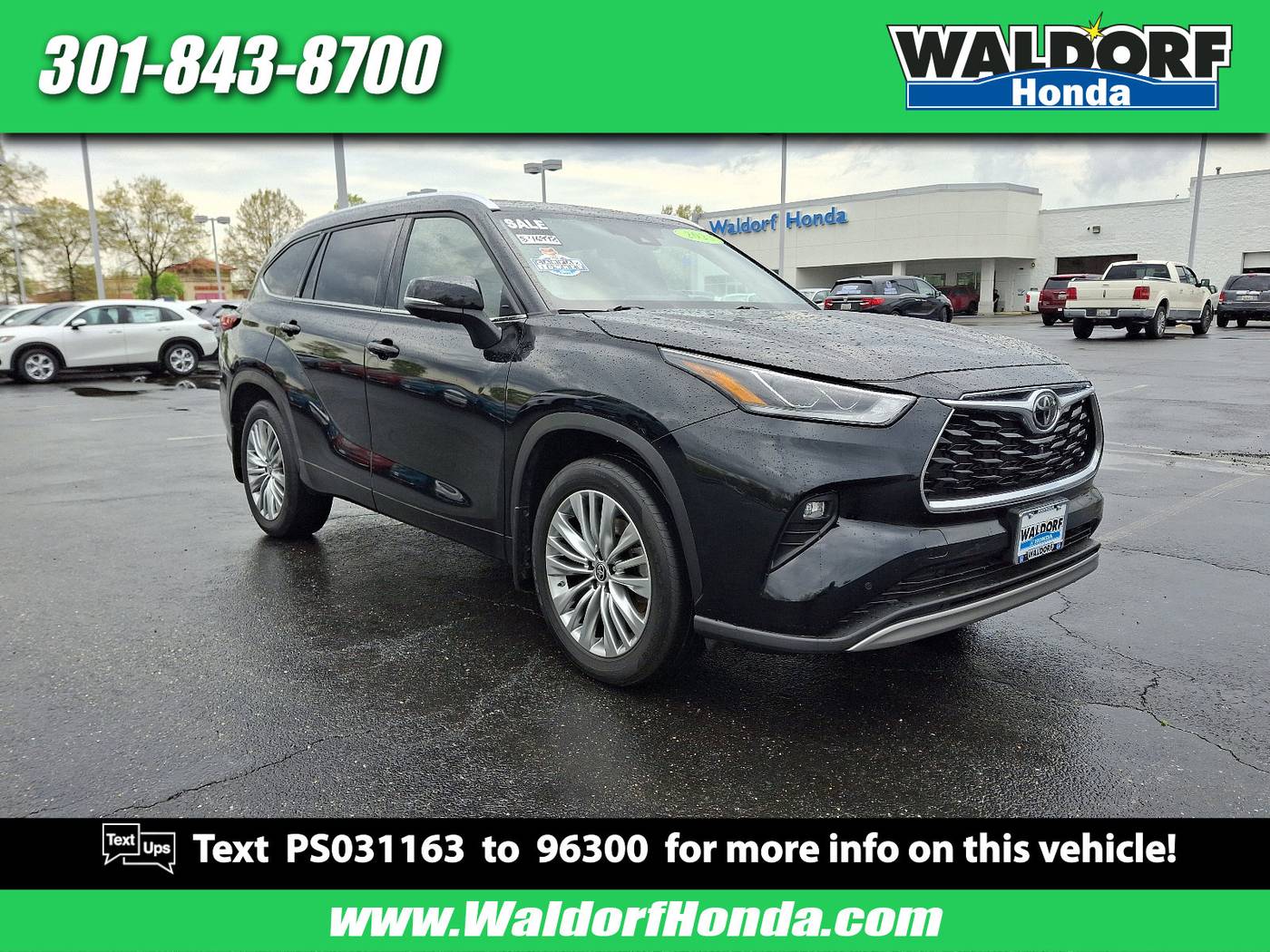 2023 Toyota Highlander Platinum — SUV — 27,632 mi — Waldorf, MD